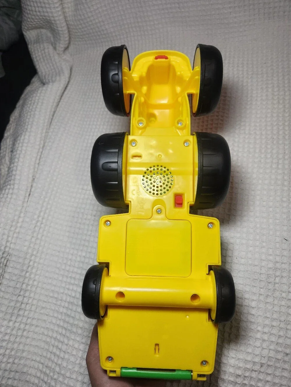 Kids Little People Toy Tractor with Green Trailer - Working 2013